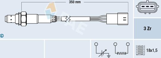 FAE 77191 - Lambda Sensor autospares.lv