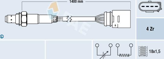 FAE 77149 - Lambda Sensor autospares.lv