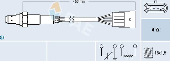 FAE 77159 - Lambda Sensor autospares.lv