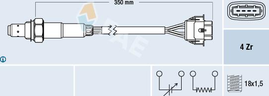 FAE 77155 - Lambda Sensor autospares.lv