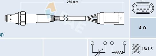 FAE 77151 - Lambda Sensor autospares.lv