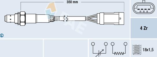 FAE 77152 - Lambda Sensor autospares.lv