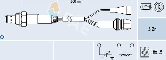 FAE 77105 - Lambda Sensor autospares.lv