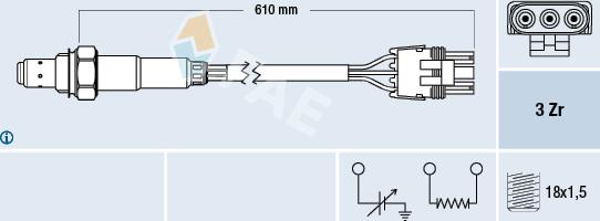 FAE 77118 - Lambda Sensor autospares.lv