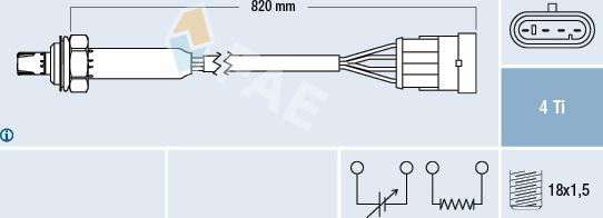 FAE 77184 - Lambda Sensor autospares.lv