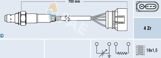 FAE 77135 - Lambda Sensor autospares.lv