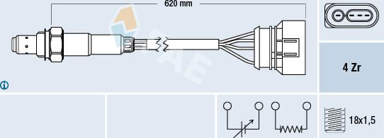 FAE 77131 - Lambda Sensor autospares.lv