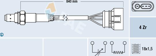 FAE 77133 - Lambda Sensor autospares.lv