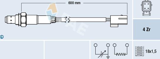 FAE 77179 - Lambda Sensor autospares.lv