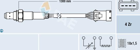 FAE 77369 - Lambda Sensor autospares.lv