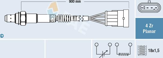 FAE 77362 - Lambda Sensor autospares.lv