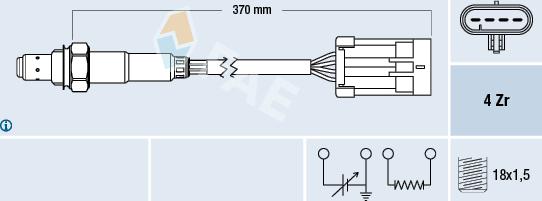 FAE 77309 - Lambda Sensor autospares.lv