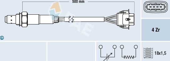 FAE 77303 - Lambda Sensor autospares.lv