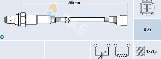 FAE 77385 - Lambda Sensor autospares.lv