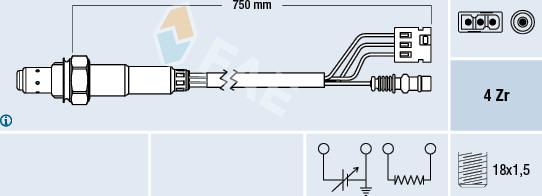 FAE 77380 - Lambda Sensor autospares.lv