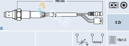 FAE 77381 - Lambda Sensor autospares.lv