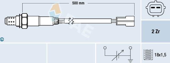 FAE 77324 - Lambda Sensor autospares.lv