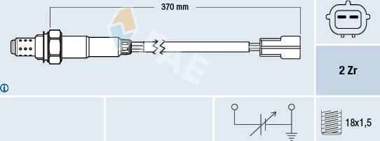 FAE 77323 - Lambda Sensor autospares.lv