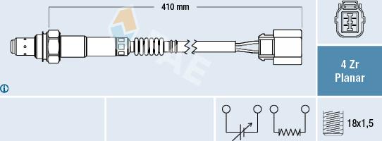 FAE 77322 - Lambda Sensor autospares.lv