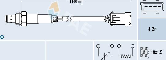 FAE 77371 - Lambda Sensor autospares.lv