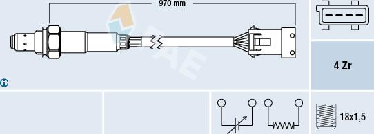 FAE 77372 - Lambda Sensor autospares.lv