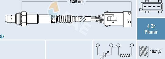 FAE 77242 - Lambda Sensor autospares.lv