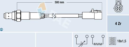 FAE 77260 - Lambda Sensor autospares.lv