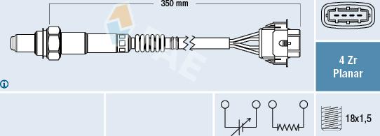 FAE 77208 - Lambda Sensor autospares.lv