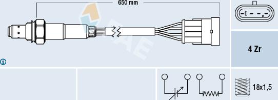 FAE 77219 - Lambda Sensor autospares.lv