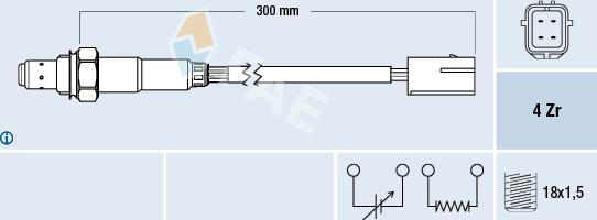 FAE 77215 - Lambda Sensor autospares.lv