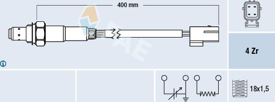 FAE 77216 - Lambda Sensor autospares.lv