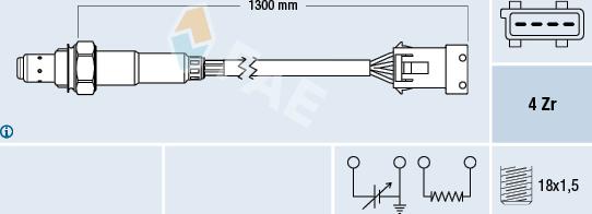 FAE 77210 - Lambda Sensor autospares.lv