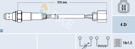 FAE 77289 - Lambda Sensor autospares.lv