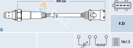 FAE 77281 - Lambda Sensor autospares.lv