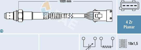 FAE 77236 - Lambda Sensor autospares.lv