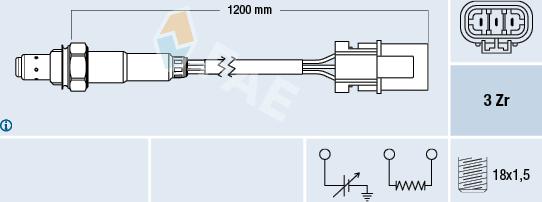 FAE 77231 - Lambda Sensor autospares.lv