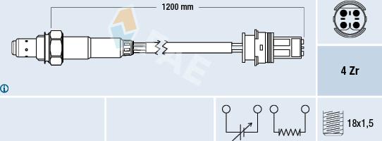 FAE 77276 - Lambda Sensor autospares.lv