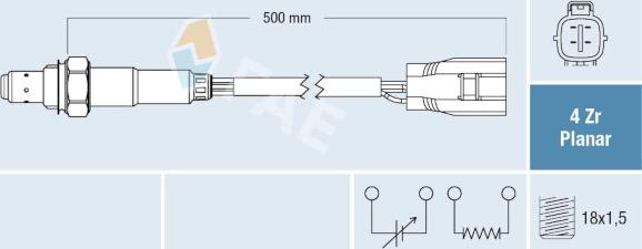 FAE 77790 - Lambda Sensor autospares.lv