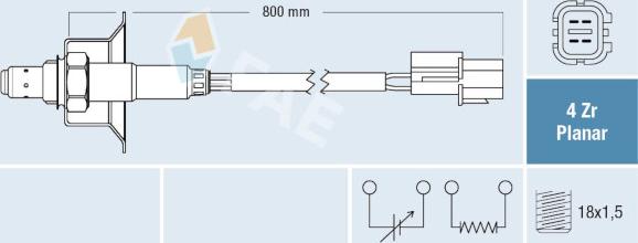 FAE 77765 - Lambda Sensor autospares.lv