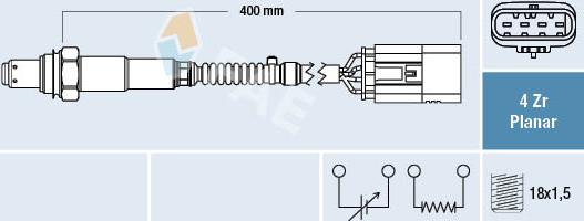 FAE 77762 - Lambda Sensor autospares.lv