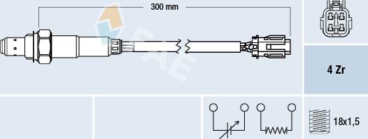 FAE 77711 - Lambda Sensor autospares.lv