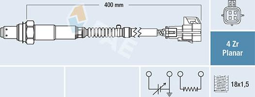 FAE 77778 - Lambda Sensor autospares.lv