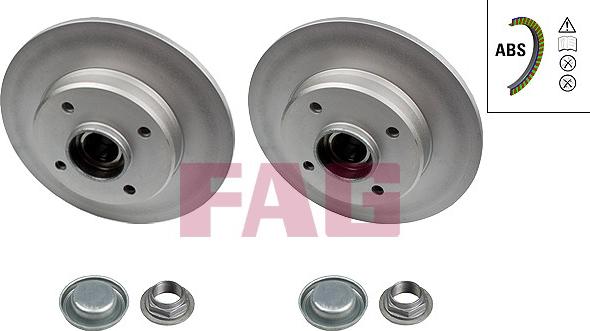 FAG 713 5406 00 - Brake Disc autospares.lv