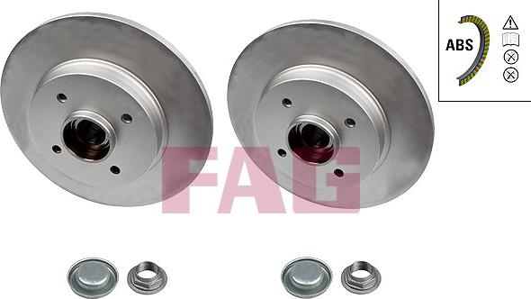 FAG 713 5406 20 - Brake Disc autospares.lv