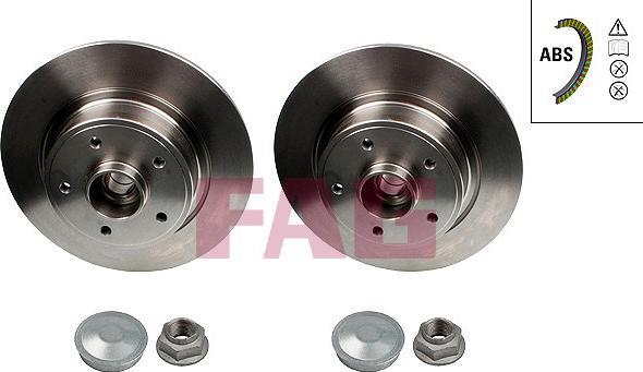 FAG 713 5309 40 - Brake Disc autospares.lv