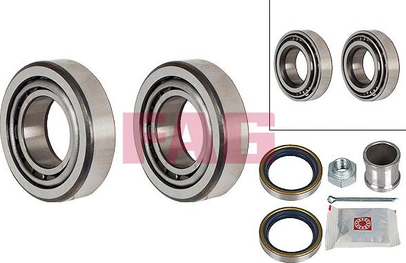 FAG 713 6902 10 - Wheel hub, bearing Kit autospares.lv