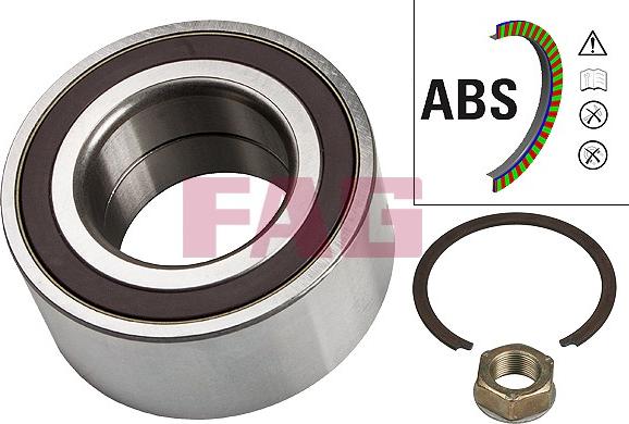 FAG 713 6400 20 - Wheel hub, bearing Kit autospares.lv