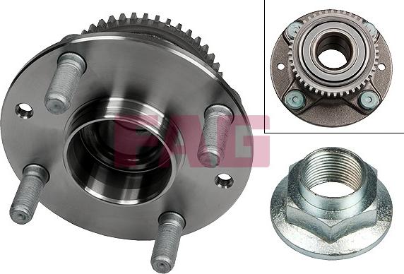 FAG 713 6155 30 - Wheel hub, bearing Kit autospares.lv