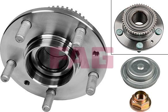 FAG 713 6156 30 - Wheel hub, bearing Kit autospares.lv