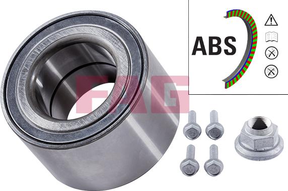 FAG 713 6123 10 - Wheel hub, bearing Kit autospares.lv